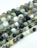 6mm, 8mm and 10mm Green Opal Beads