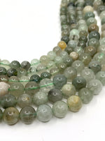 Green Rutilated Quartz Beads for DIY Jewelry Making Projects