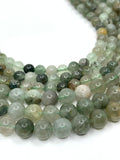Green Rutilated Gemstone Beads