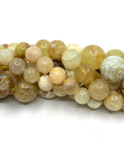 Yellow Opal Round Beads for jewelry making