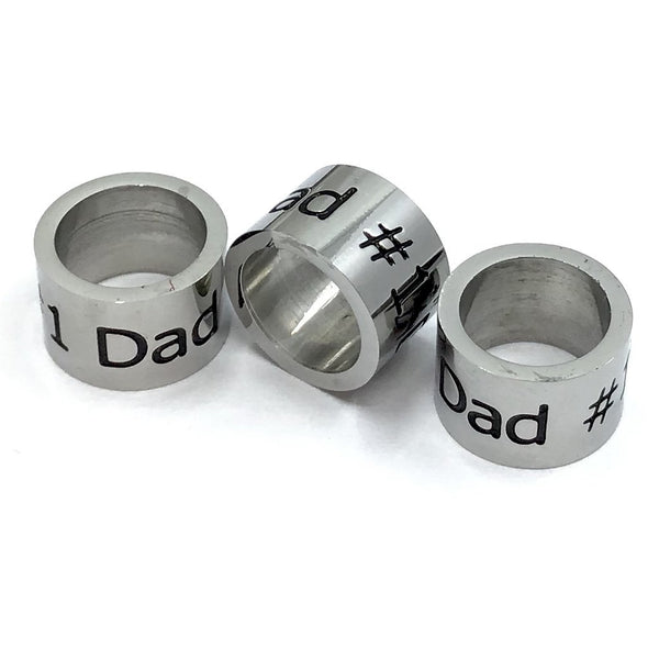 #1 Dad Stainless Steel Ring | Bellaire Wholesale