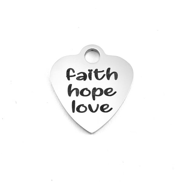 Faith hope love Customized Charms | Bellaire Wholesale
