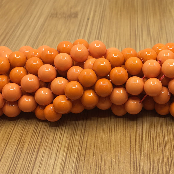 8mm Orange Shell Pearls | Bellaire Wholesale