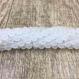 10mm Frosted Clear Quartz Bead | Bellaire Wholesale