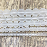 10mm Frosted Clear Quartz Bead | Bellaire Wholesale