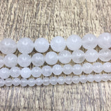 8 mm White Jade Bead | Bellaire Wholesale