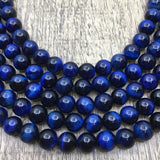 8mm Blue Tiger Eye Bead | Bellaire Wholesale