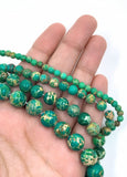 4mm Imperial Sediment Green Bead | Bellaire Wholesale
