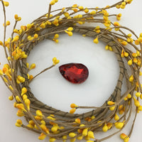 Glass Teardrop Pendant, Siam Red | Bellaire Wholesale