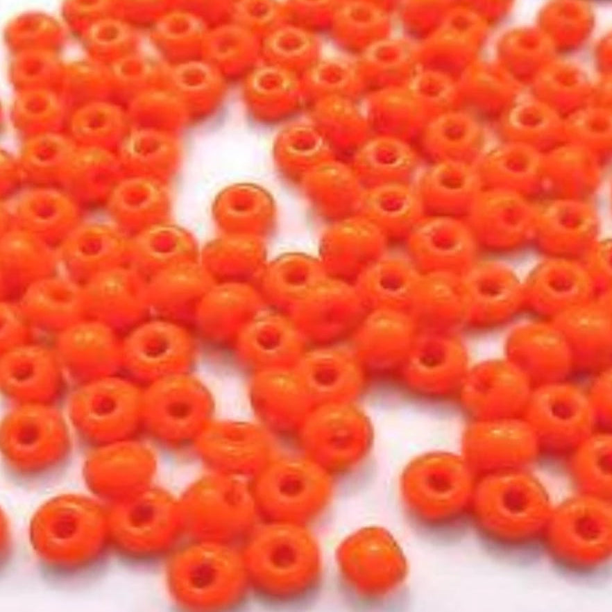 Plastic Beads, 4X6 Pony Beads, Orange Bellaire Wholesale