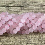 10mm Frosted Rose Quartz Bead | Bellaire Wholesale