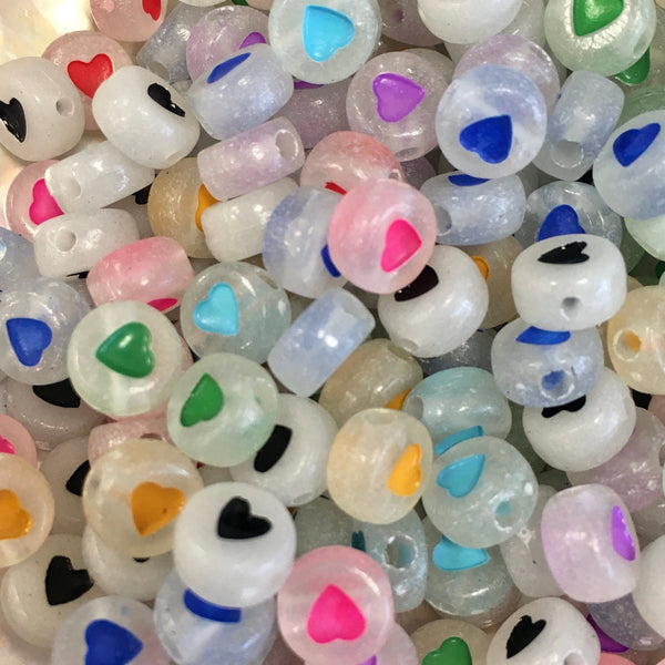 Mix Acrylic Heart Beads | Bellaire Wholesale