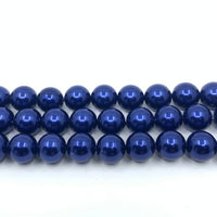 Dark Blue Shell Pearls, 8mm Size