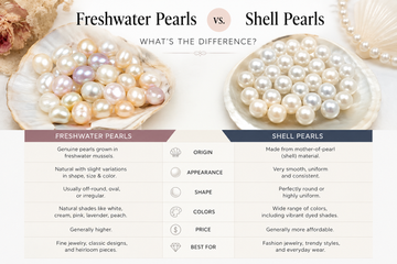Freshwater Pearls vs. Shell Pearls: What's the Difference?