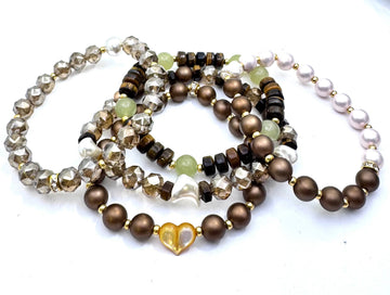Earthy Elegance — Brown, Bronze & Champagne