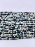 2mm cube faceted variscite beads