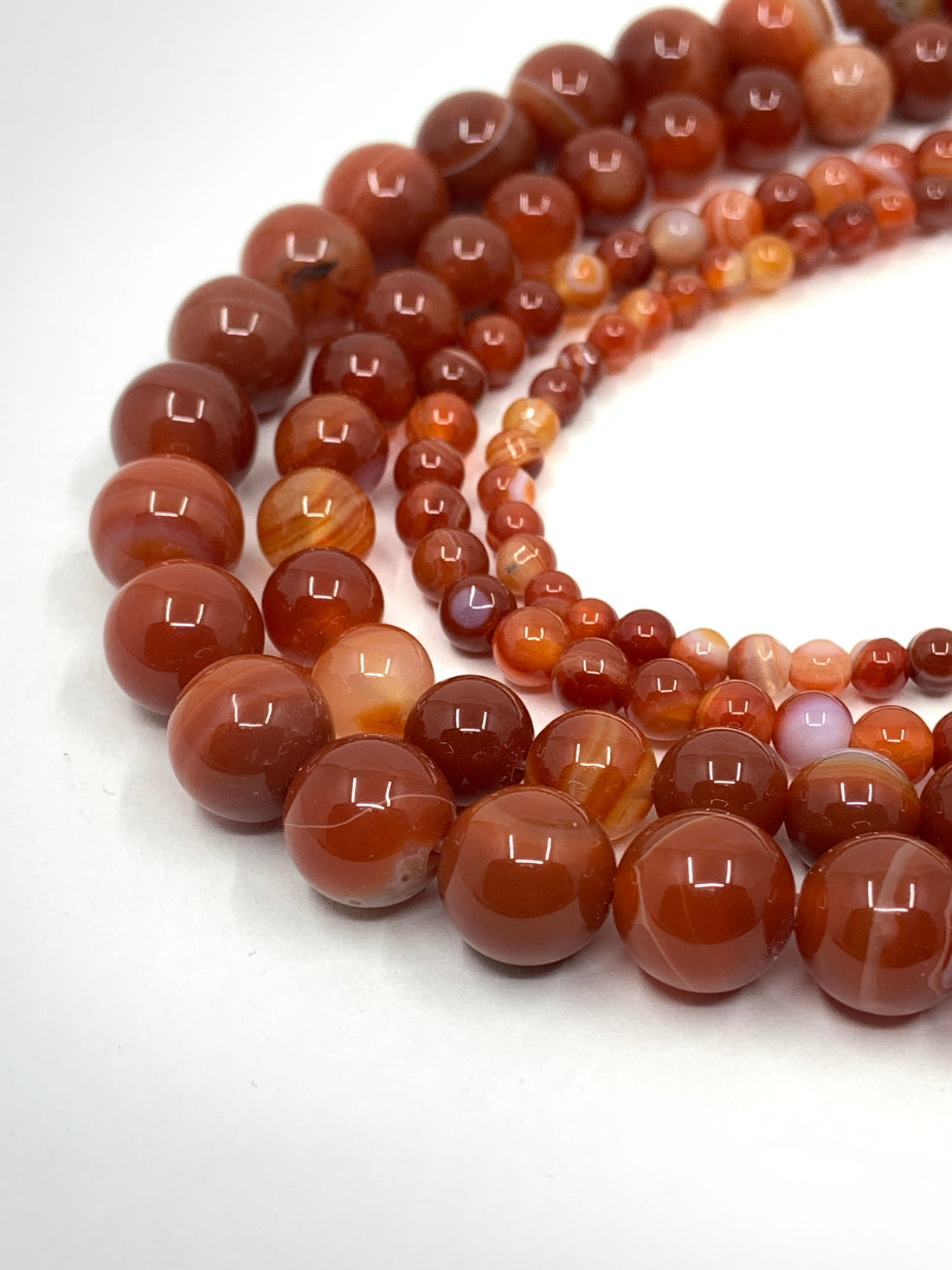 Striped Agate Gemstone Beads