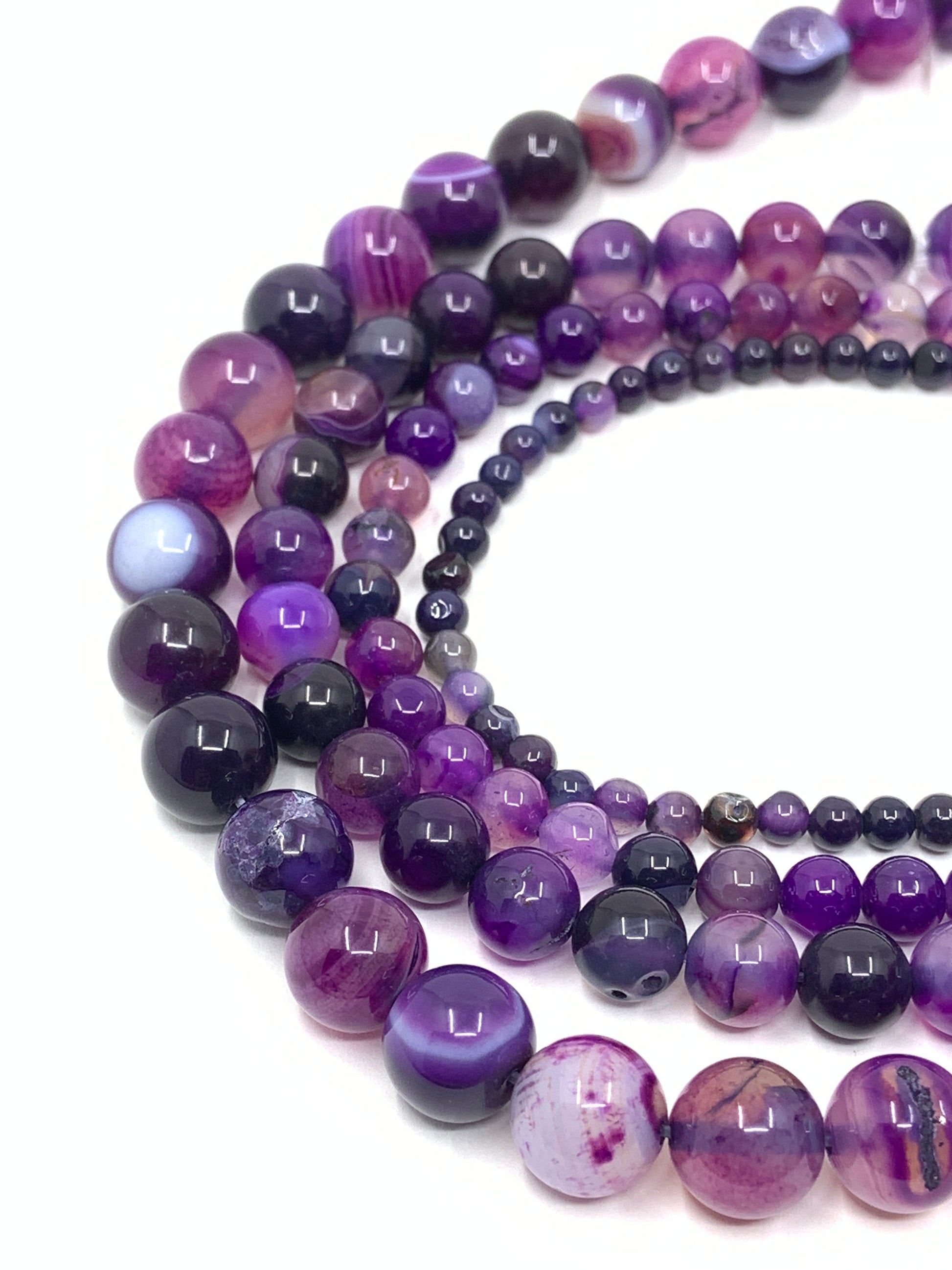 Purple striped agate