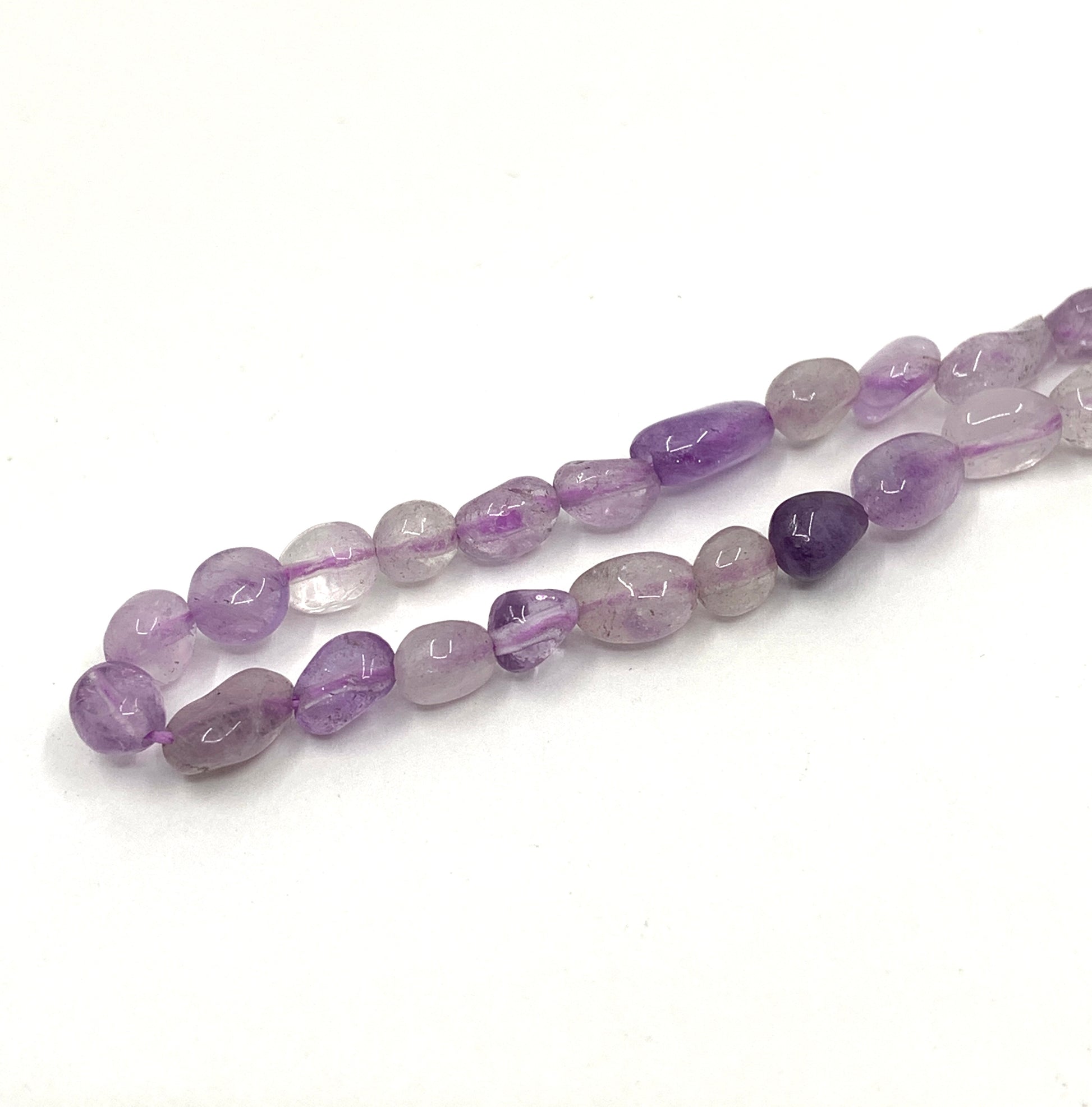 Amethyst nugget beads