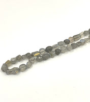 Labradorite nugget beads