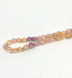 3 color quartz nugget beads