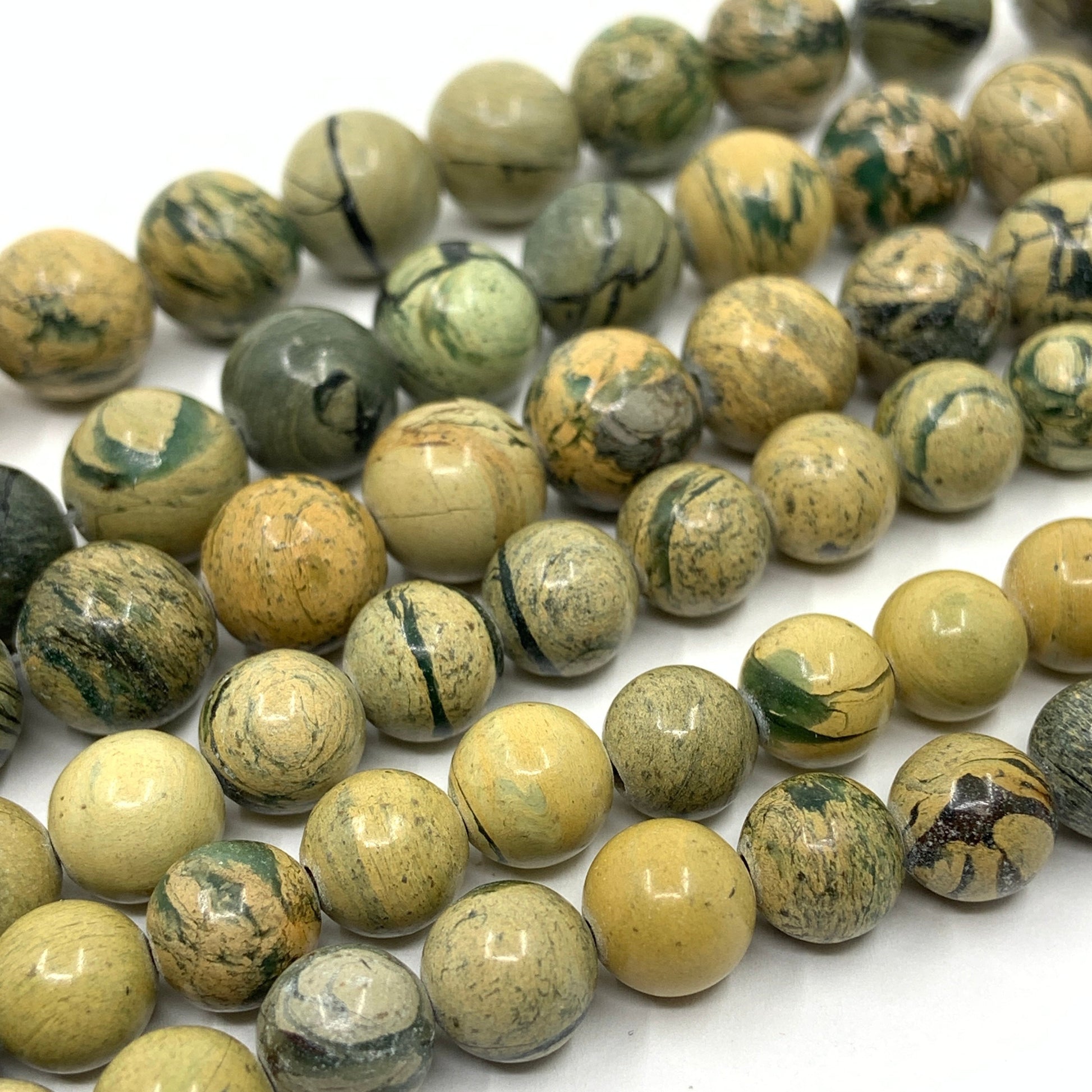 8mm 10mm Desert Oasis Jasper Beads Round Shape