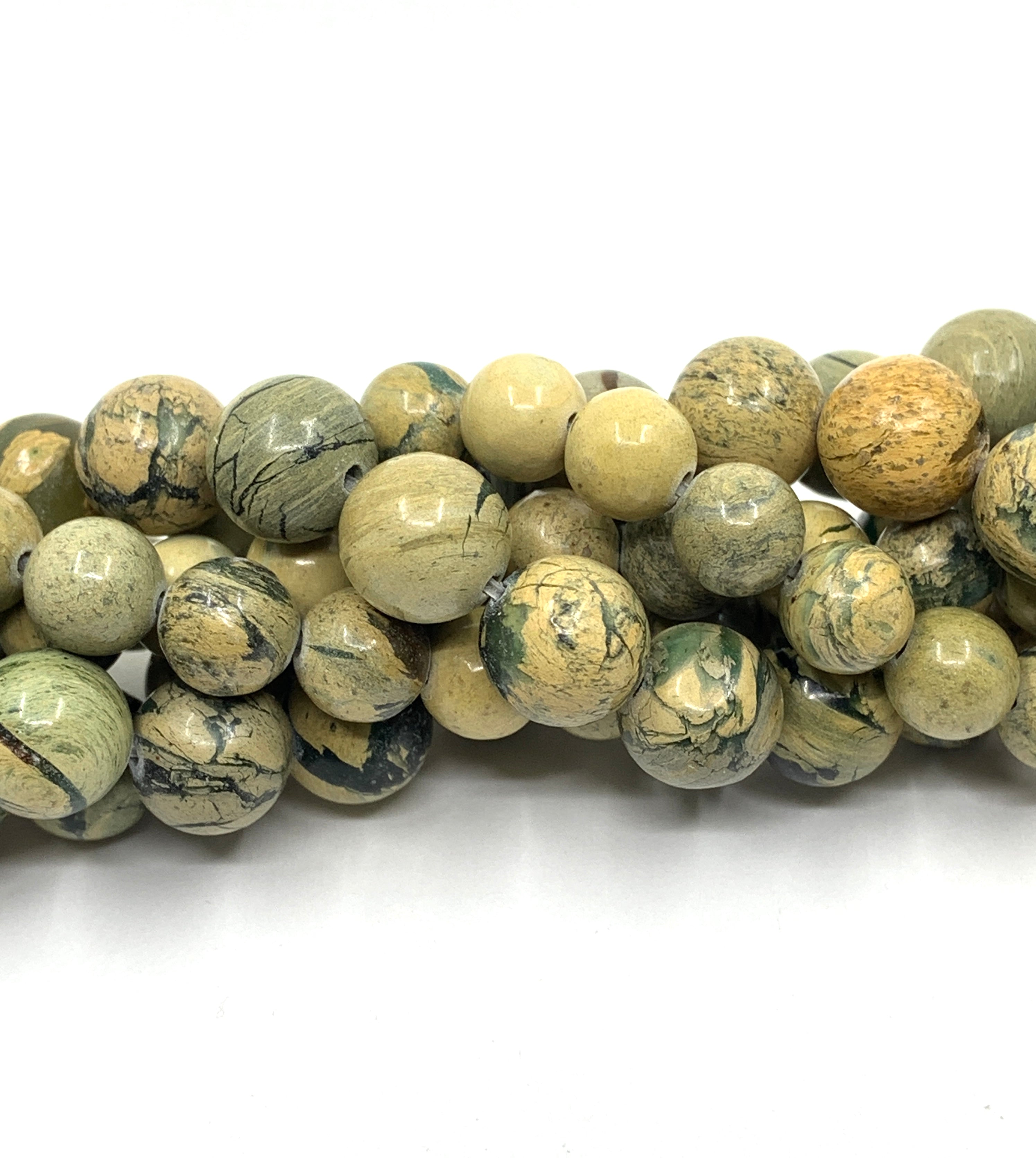 Desert Oasis Jasper Beads Round Shape