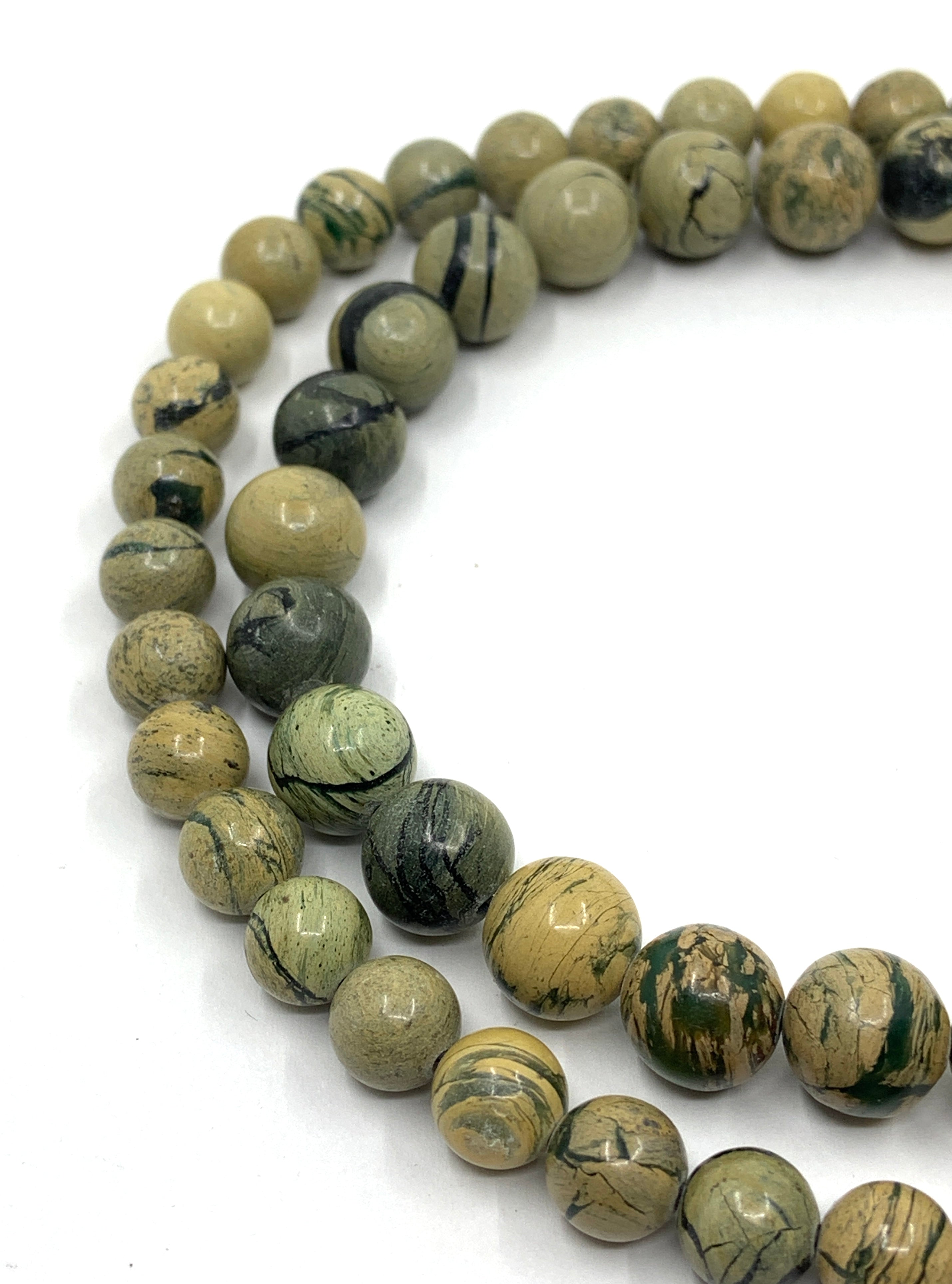 Green Jasper Beads