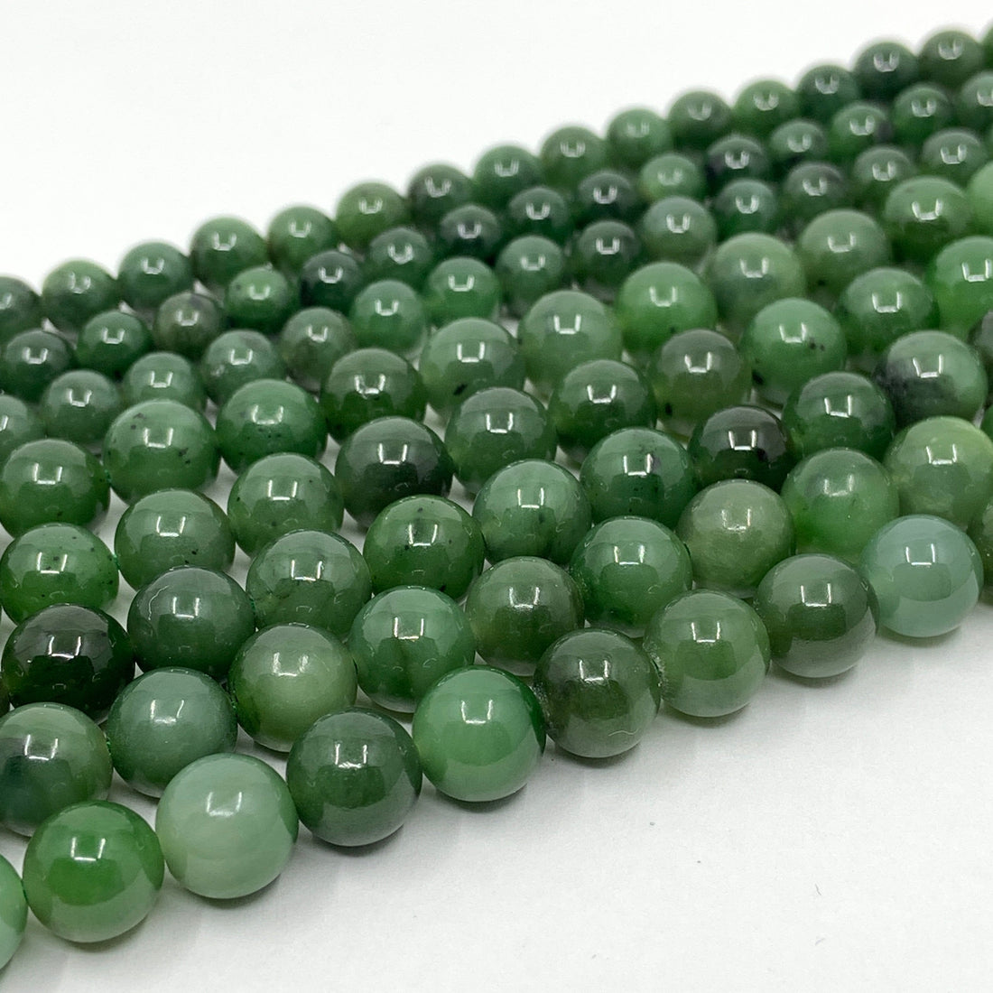 Canadian Green Jade Beads