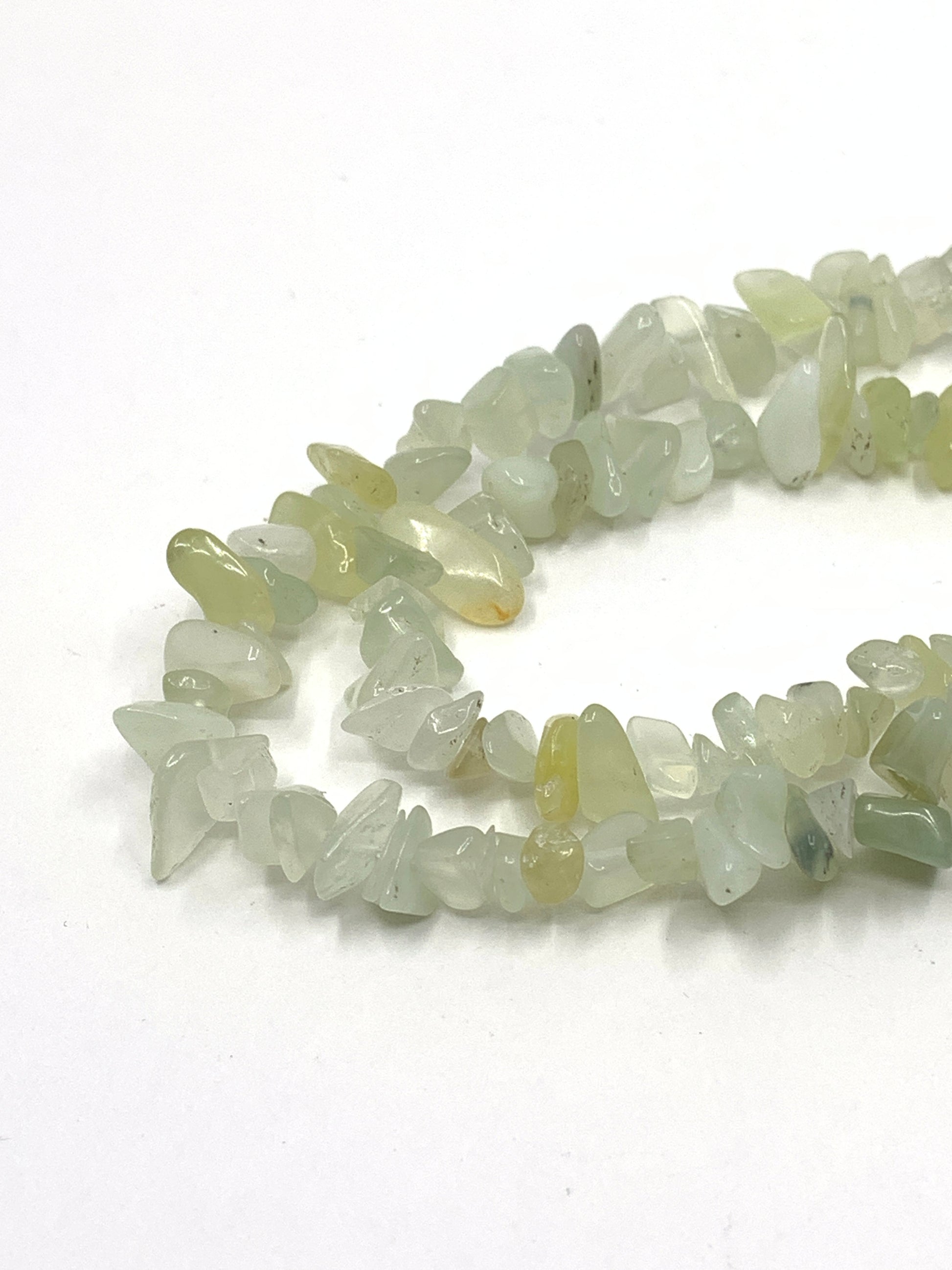 Lemon Green Jade gemstone chips