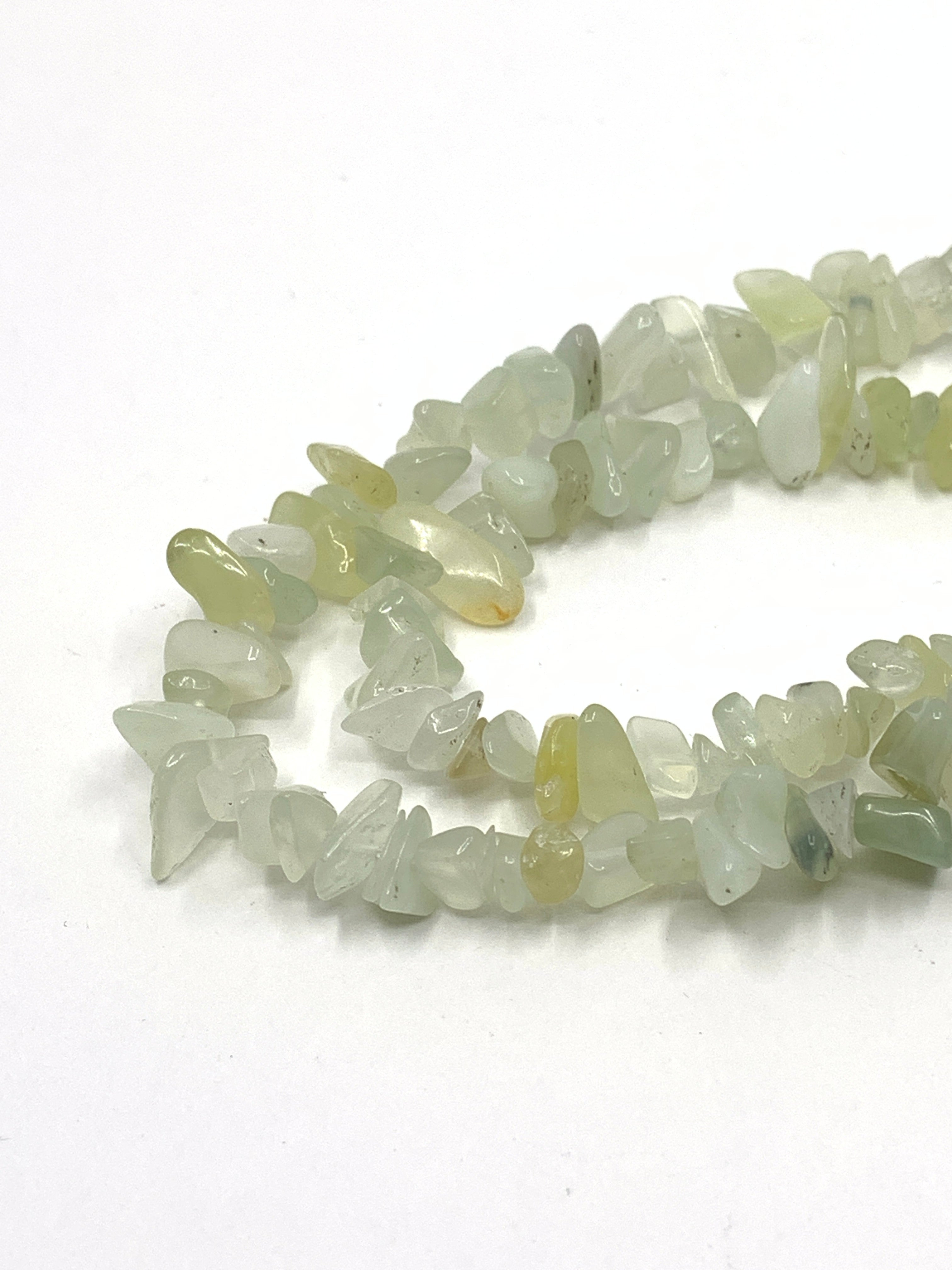 Lemon Green Jade gemstone chips