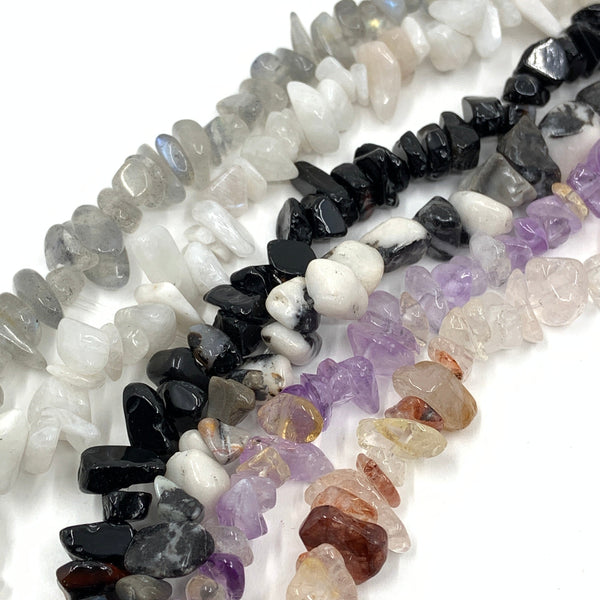 Crystal gemstone beads for jewelry making. 6 options available.