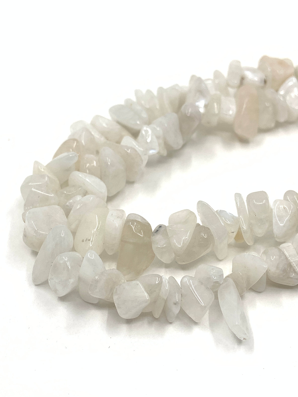 Moonstone gemstone chips beads