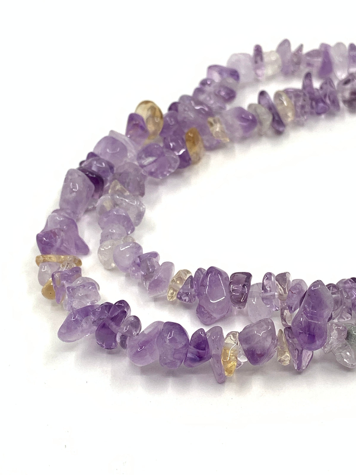 Ametrine gemstone chips beads