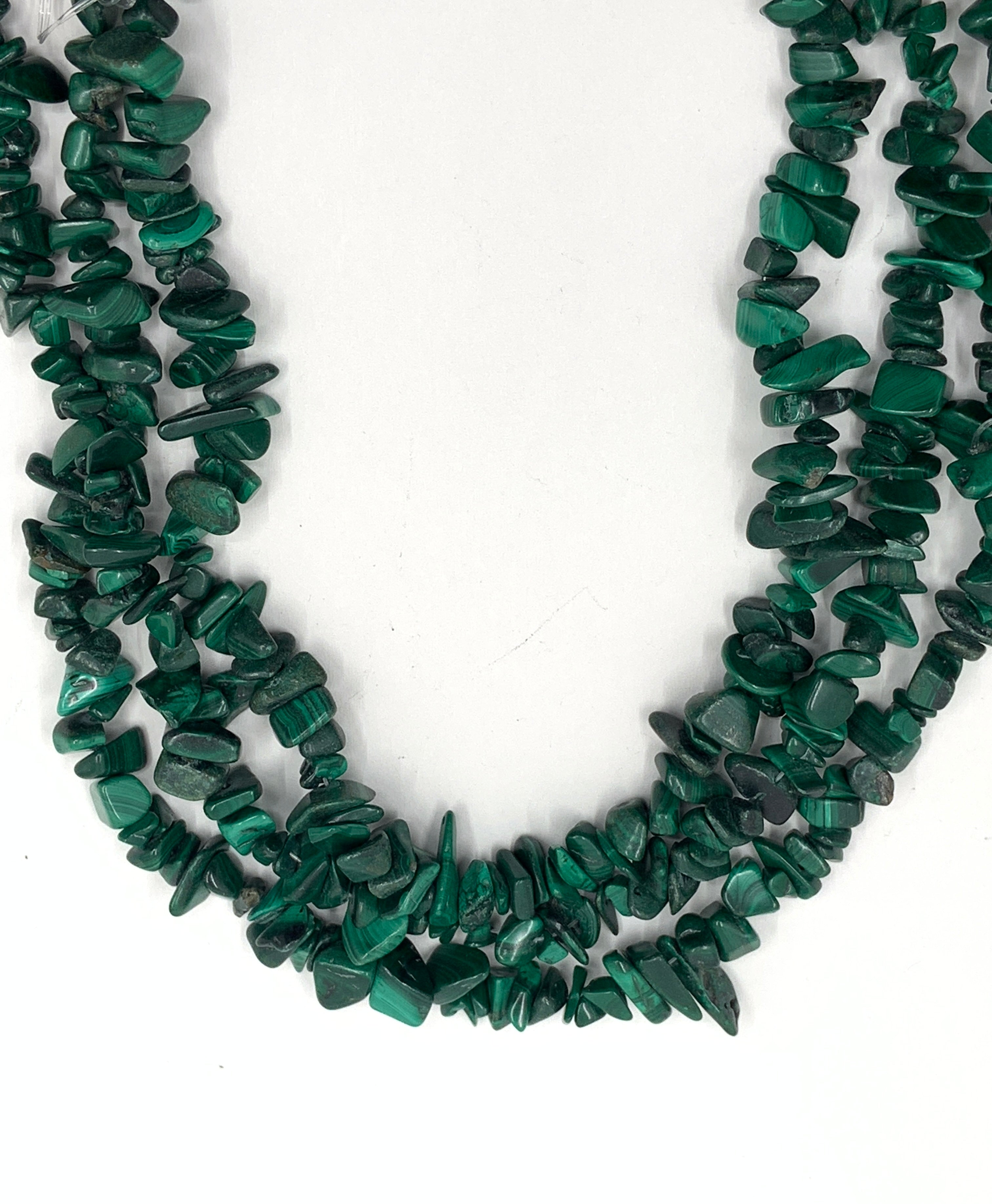 Malachite chips beads