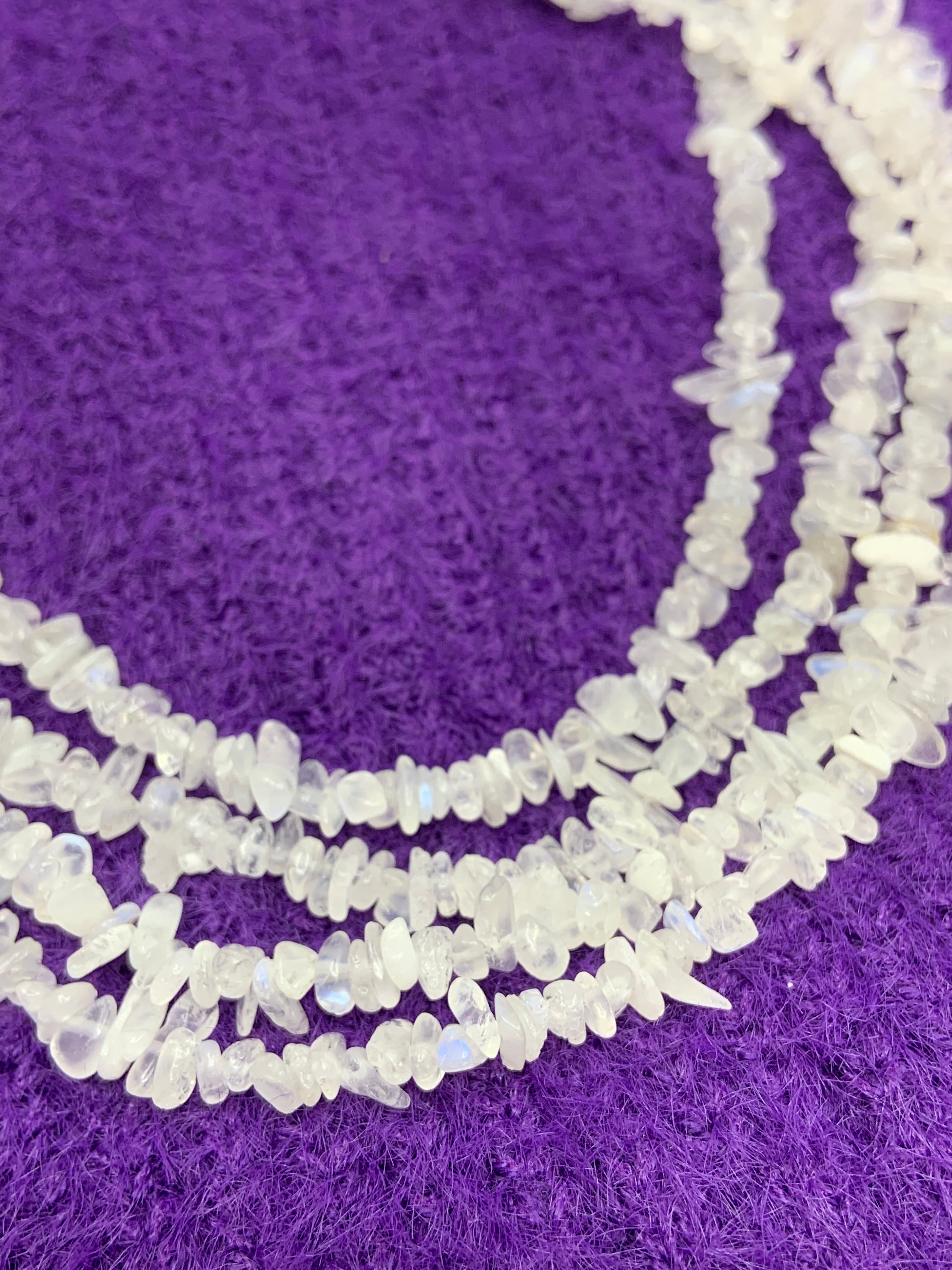 Moonstone chips beads 3x5mm