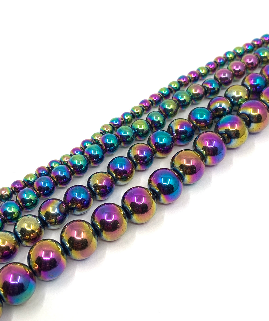 Rainbow Stone Hematite Beads