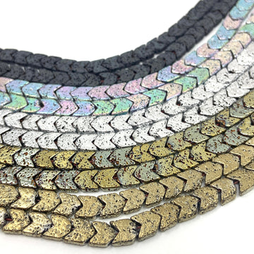 Lava Arrow Chevron Beads