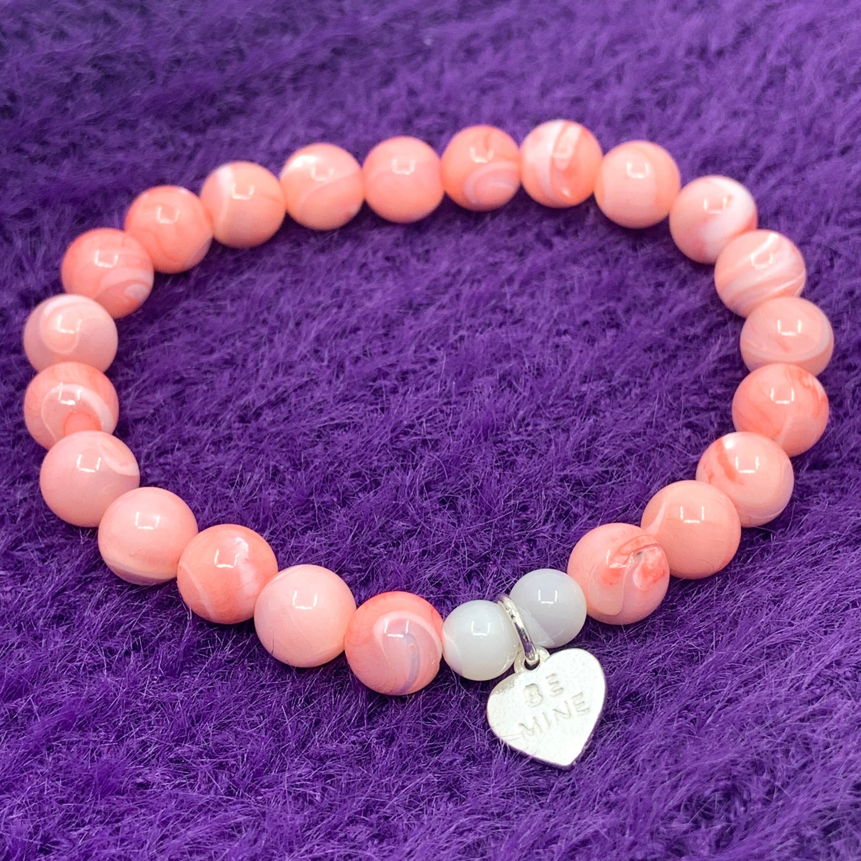 Pink Pearl Love Bracelet