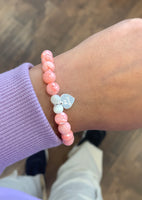 Pink Pearl Love Bracelet