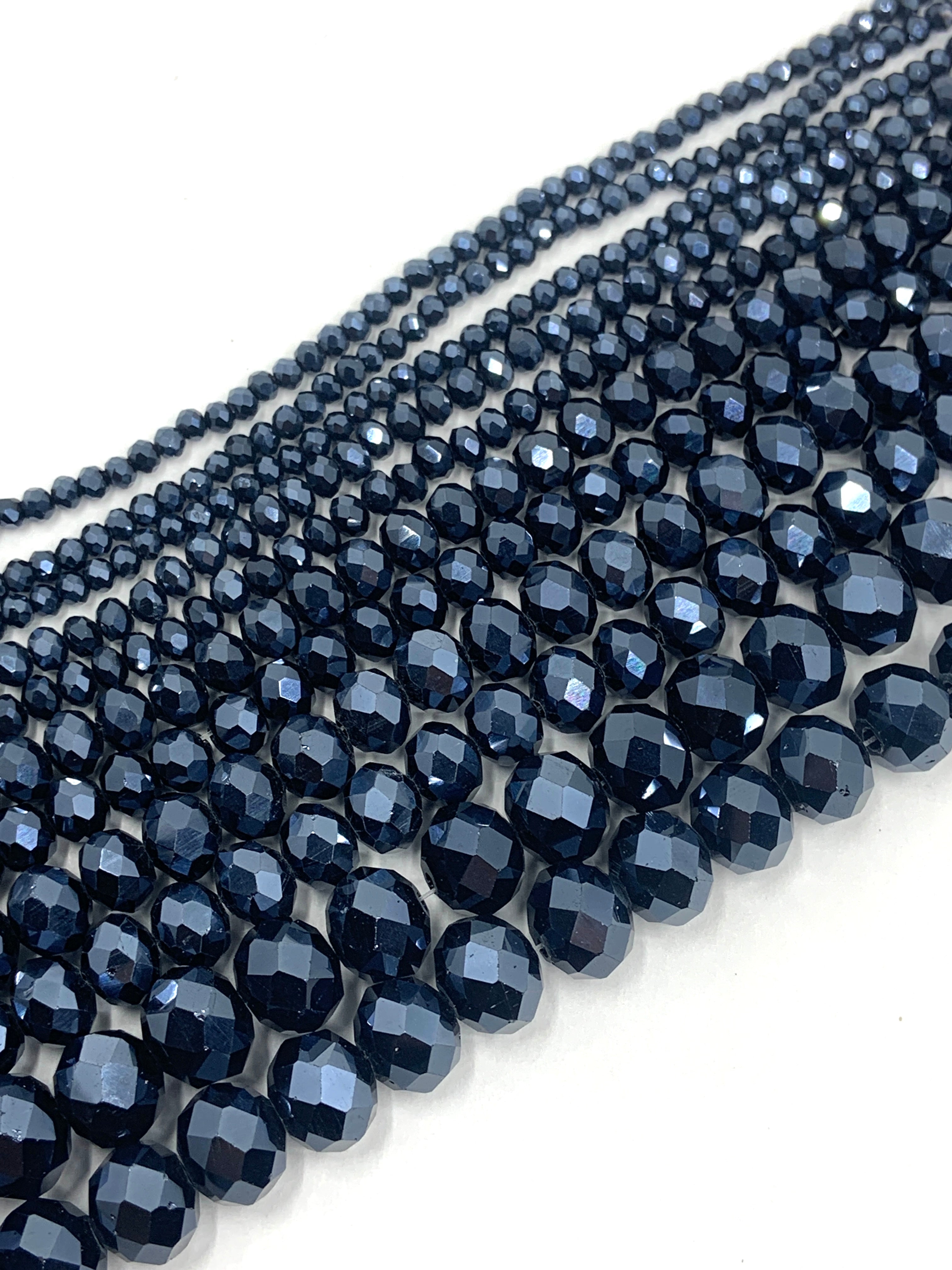 Opaque Montana Blue Glass Beads