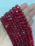 Rondelle glass beads for jewelry making