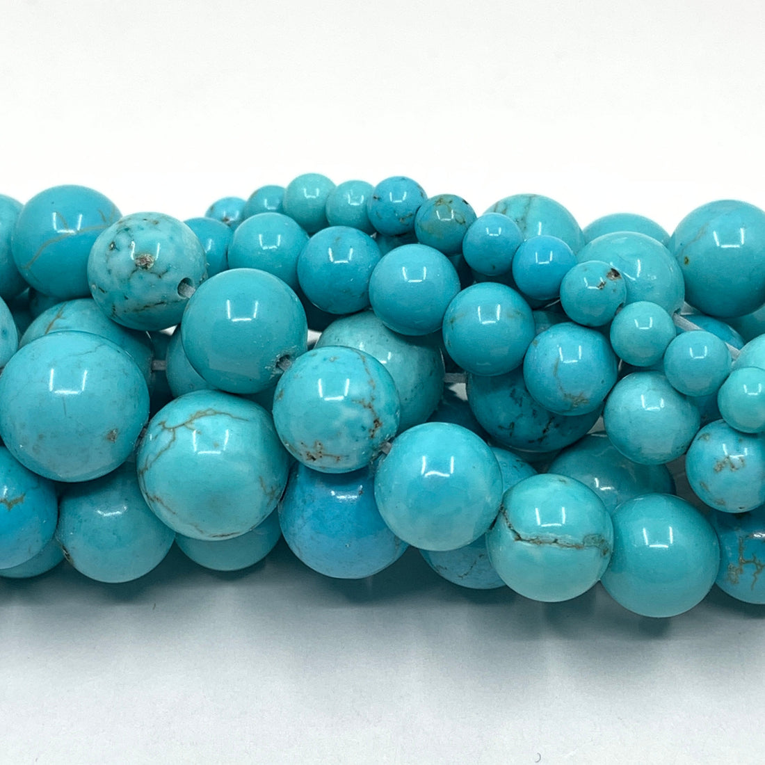 8mm Blue Turquoise Bead | Bellaire Wholesale