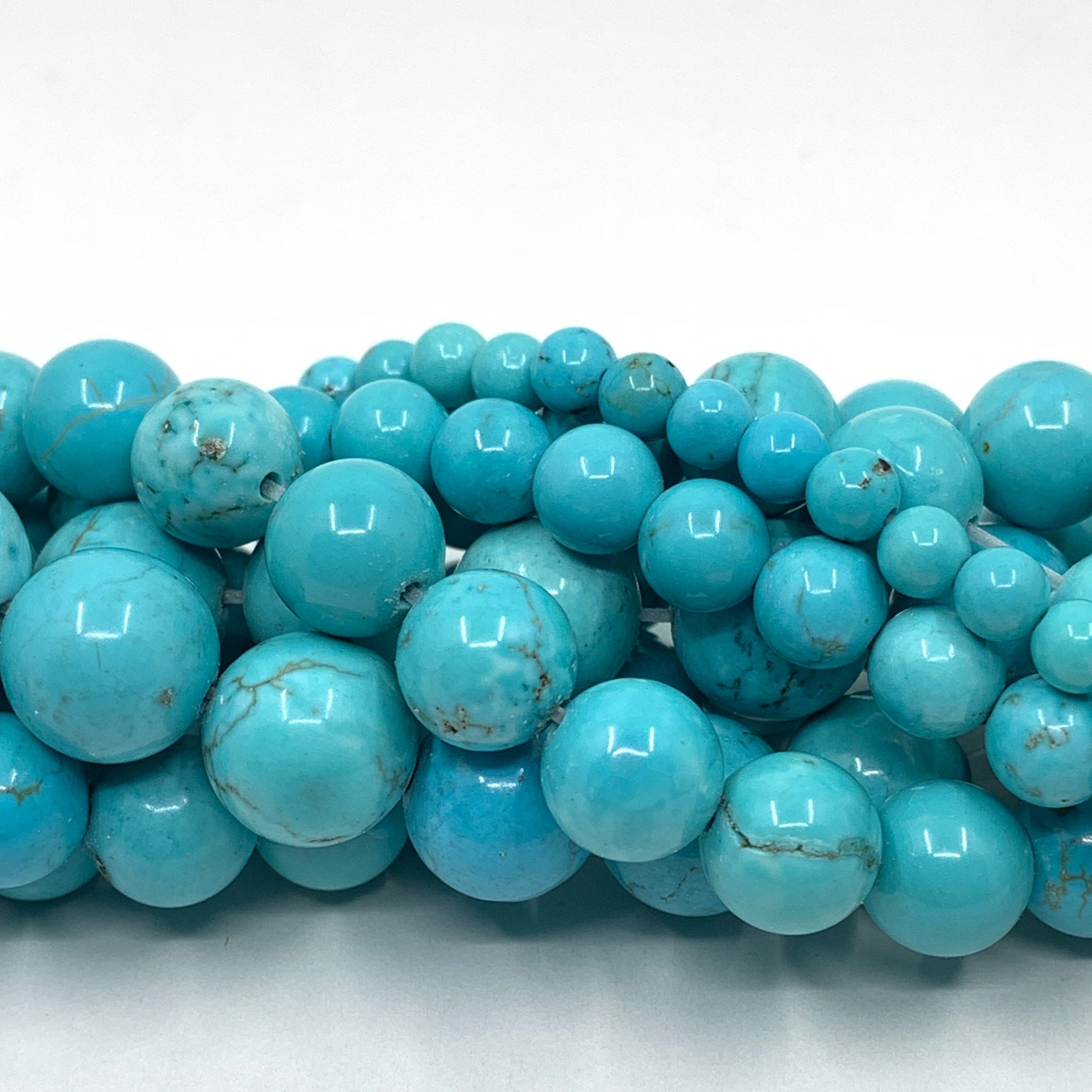 4mm Blue Turquoise Bead