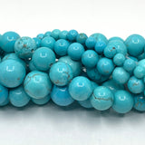 6mm blue turquoise beads
