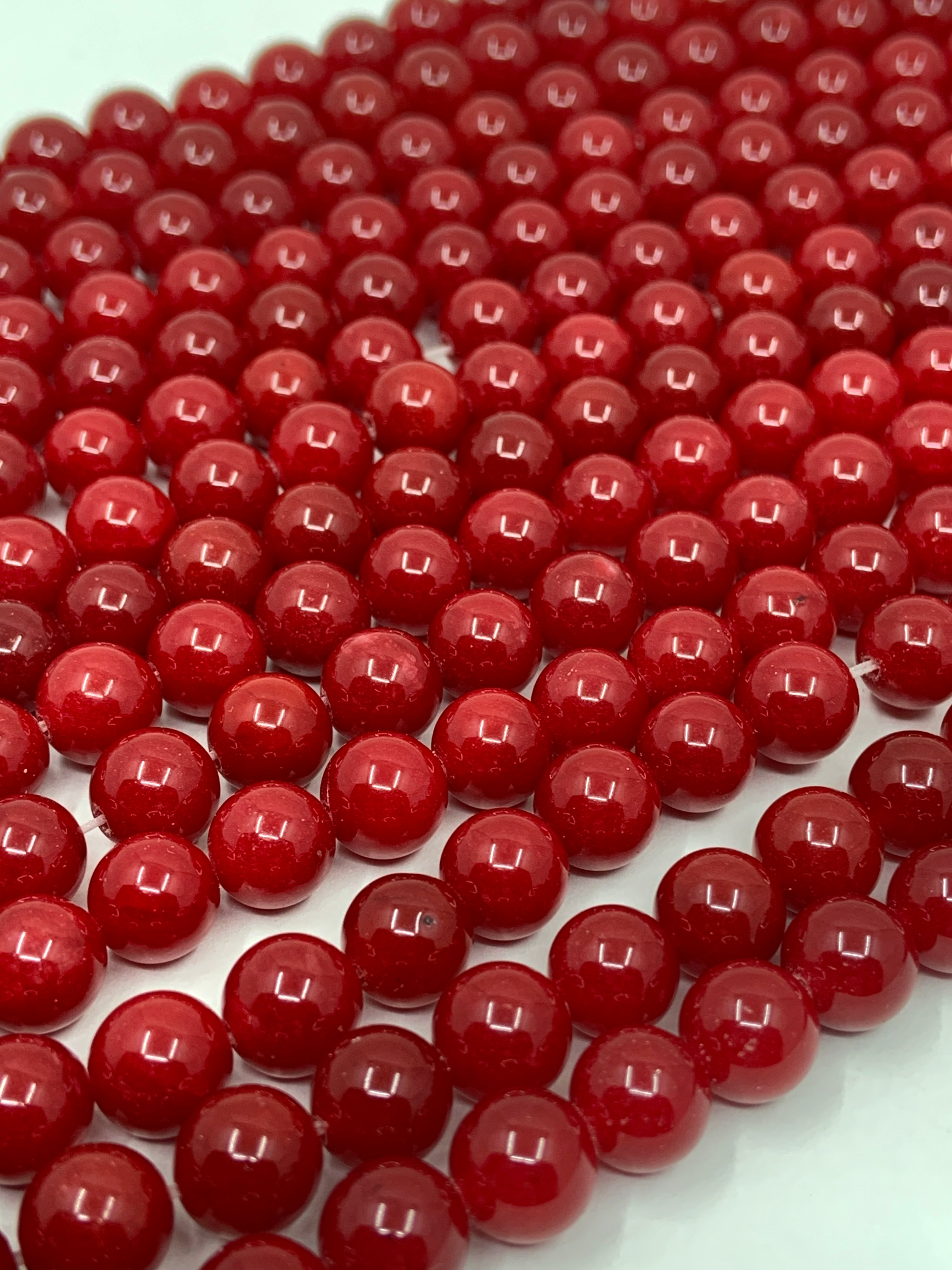 Semi-precious jade beads