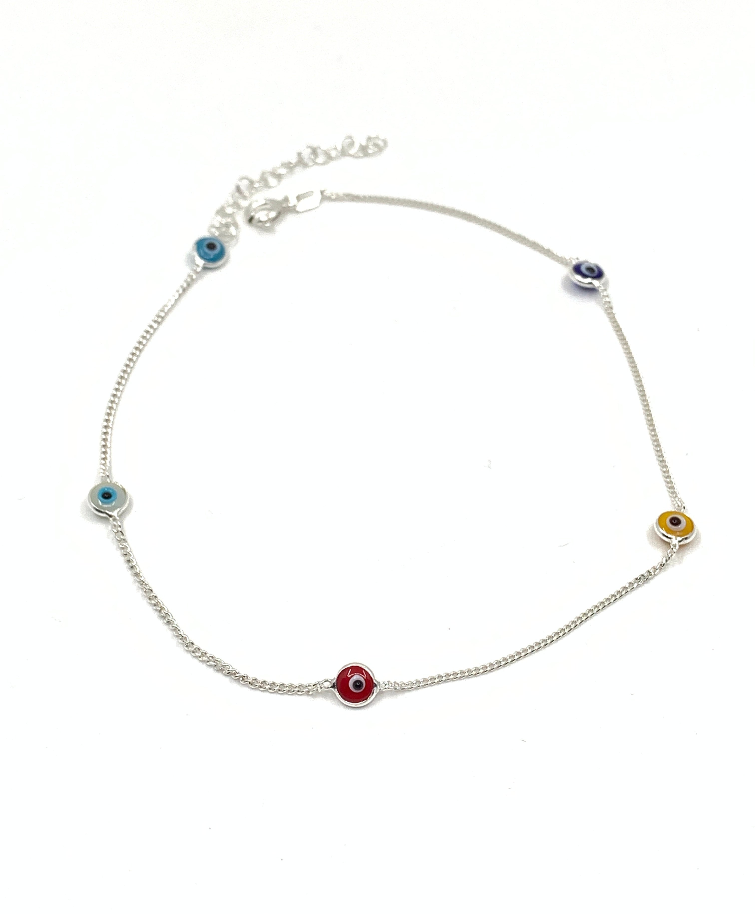 Evil Eye anklet with extension