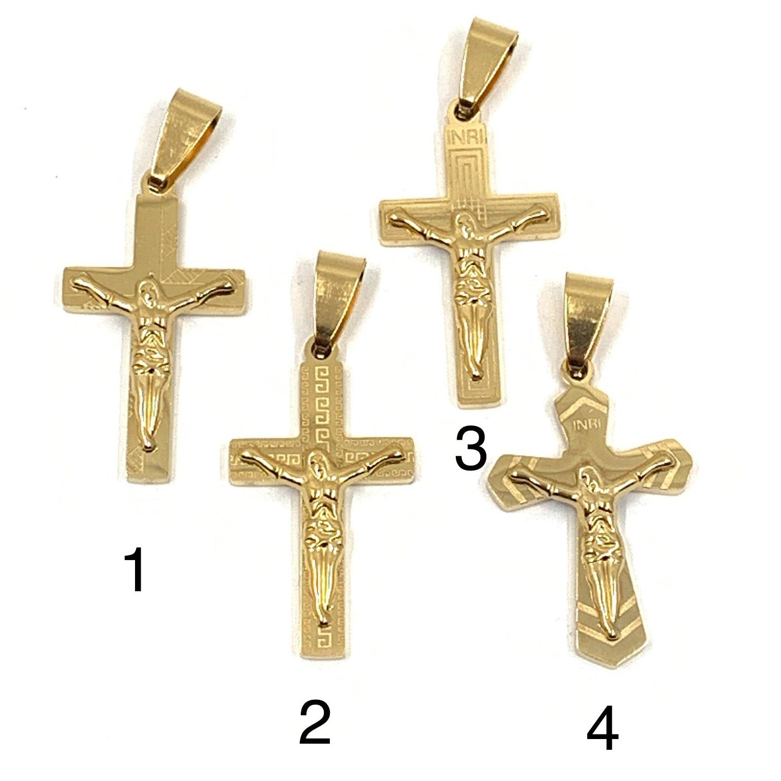 Stainless Steel Crucifix Cross Pendant