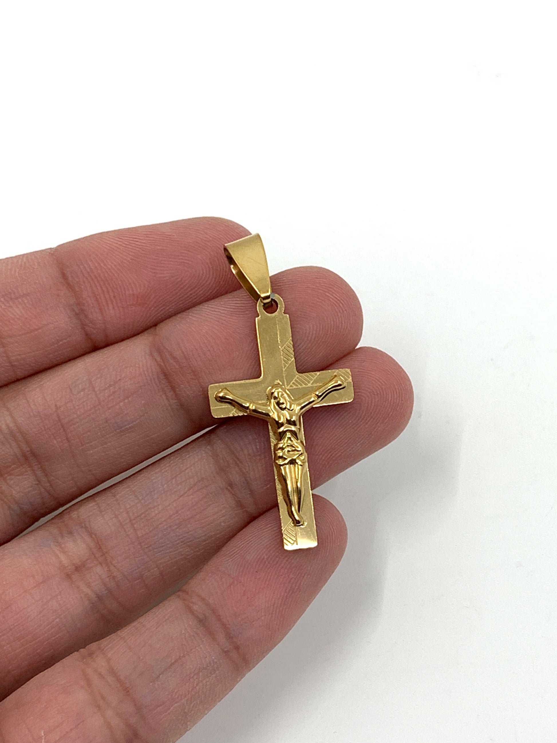 Stainless Steel Crucifix Cross Pendant