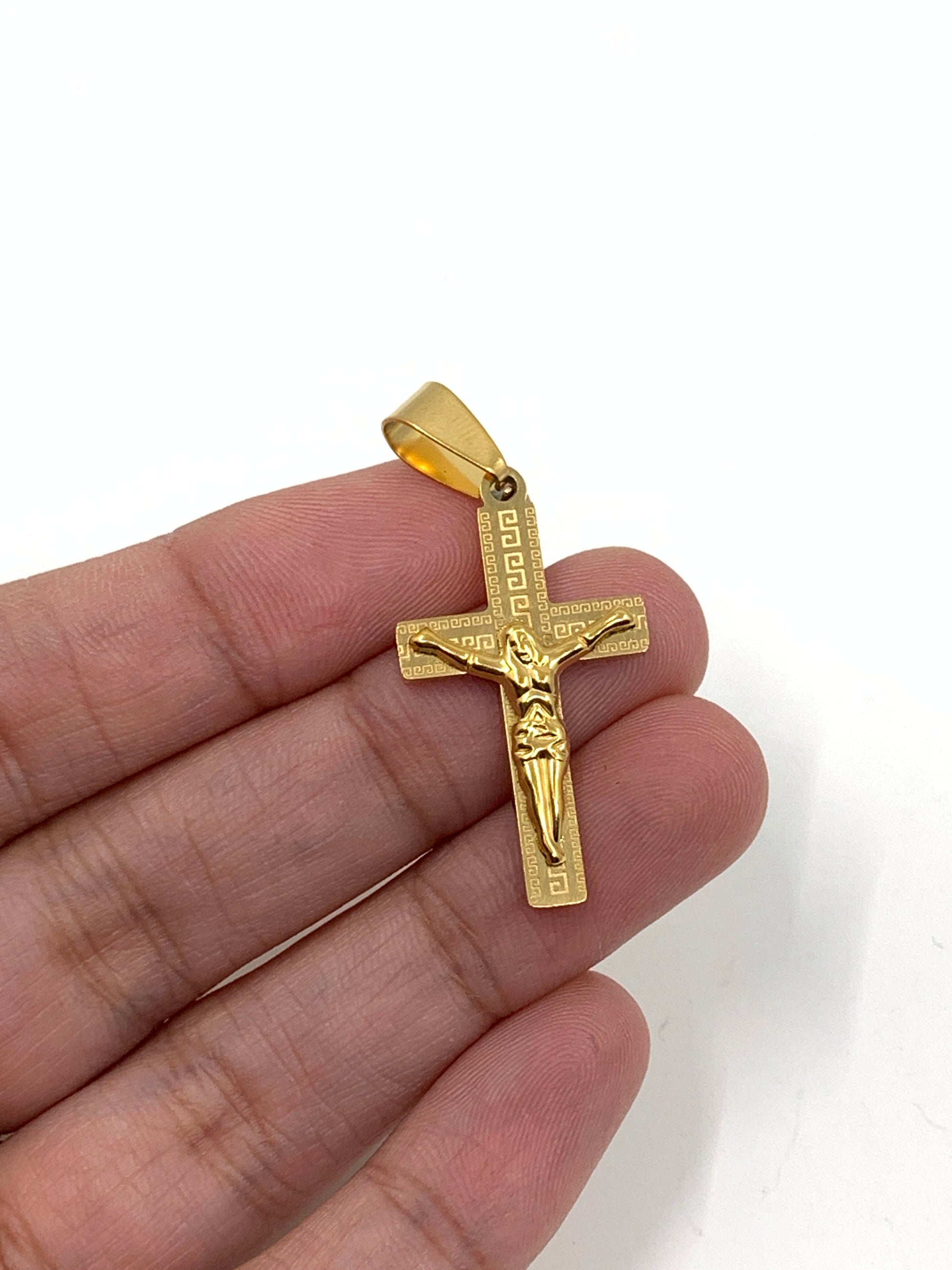 Stainless Steel Crucifix Cross Pendant